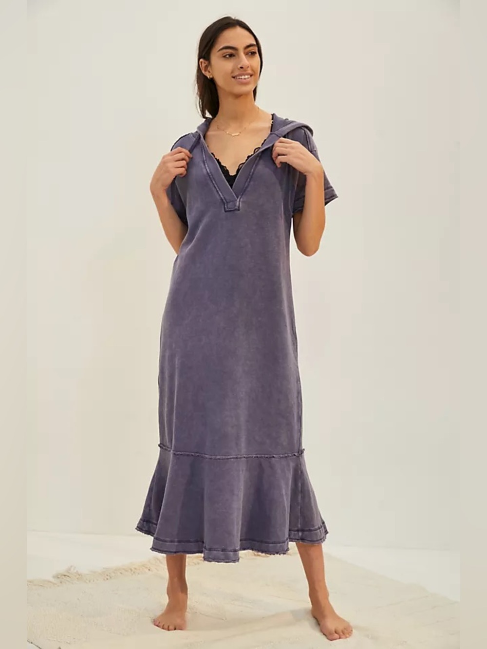 Daily Practice by Anthropologie Megan Hooded Maxi Dress